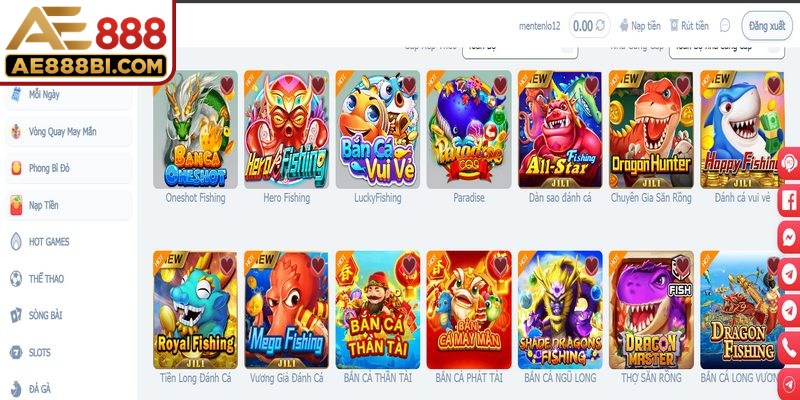 Bắn cá thuộc top một trong các thương hiệu đổi thưởng uy tín